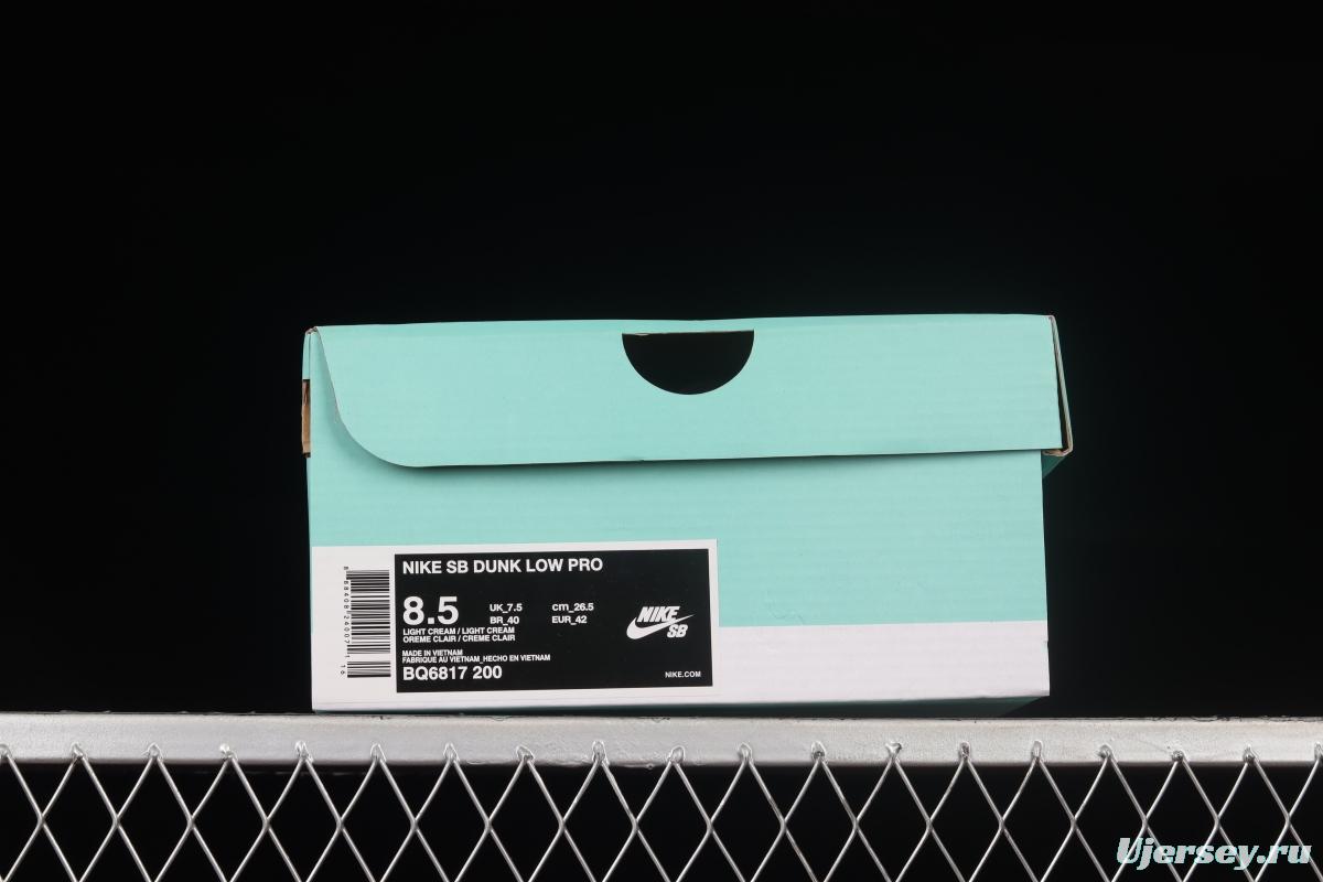 NIKE DUNK Low SB Pro blue and white dunk series low-top casual sports skateboard shoes BQ6817-200