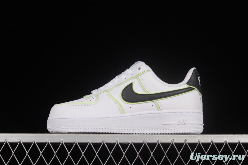 NIKE Air Force 1'07 Low Black and White Luminous Low Casual Sneakers CW2288-304