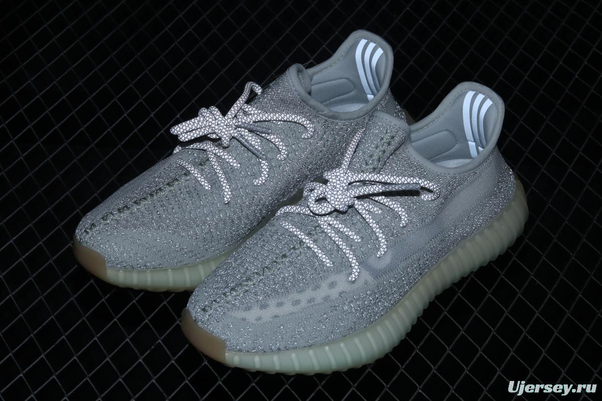 Adidas Yeezy Boost 350V2 Tailgate FX4349 Darth Coconut 350 second generation hollowed-out Asian gray star color match