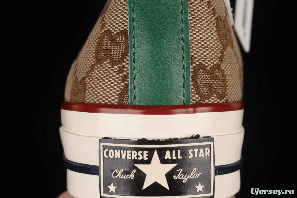 Remake Con Gucci x Converse Converse Trend High Top Casual Sneakers 169769C