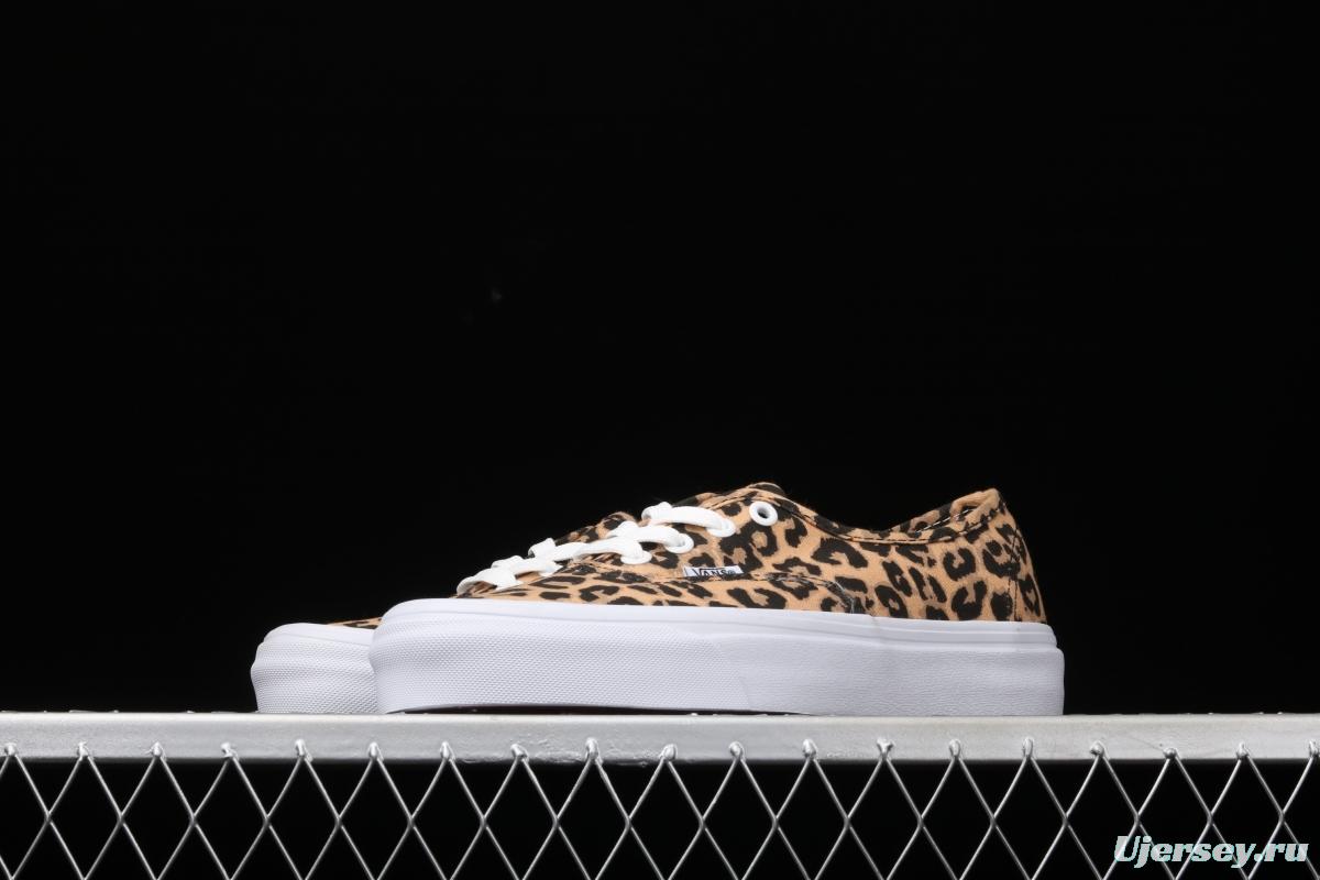 Vans Authentic 2021SS official website limited leopard print low-top casual board shoes VN0AODUNQQ