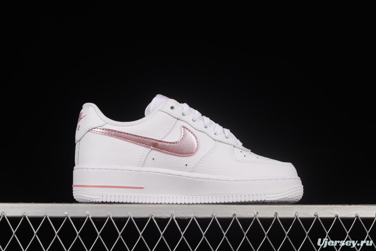 NIKE Air Force 1'07 Low White Rose Pink Low Casual Sneakers CT3839-104