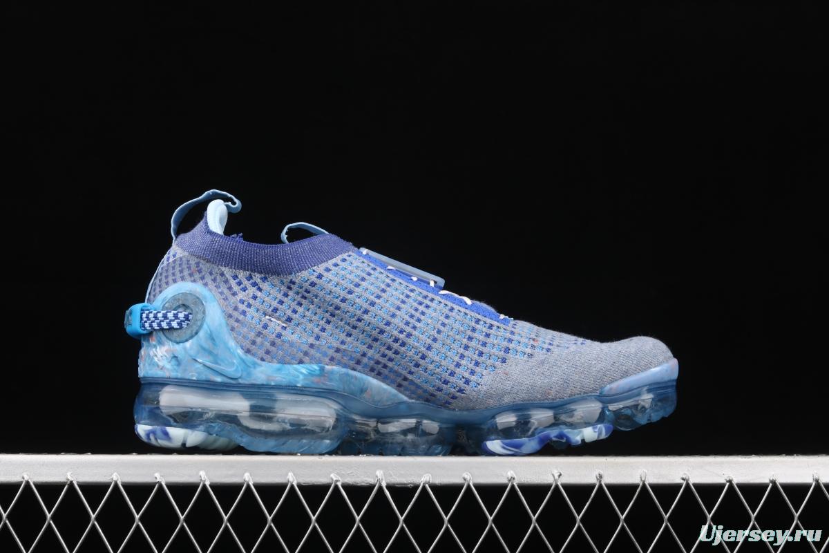 NIKE Air Vapormax 2020 Flyknit fly-woven fast tie full-palm air cushion jogging shoes CT1823-400