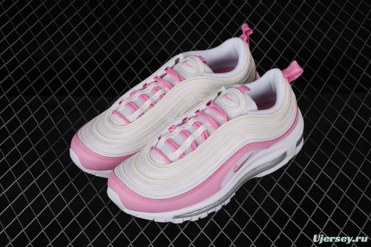 NIKE Air Max 97 ESS white pink bullet air cushion running shoes BV1982-100