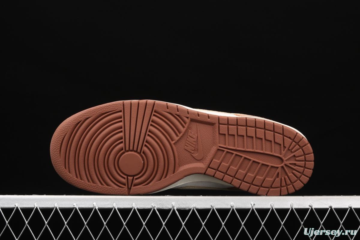 NIKE SB DUNK Low Prm milk brown SB buckle rebound fashion casual board shoes DD1390-100