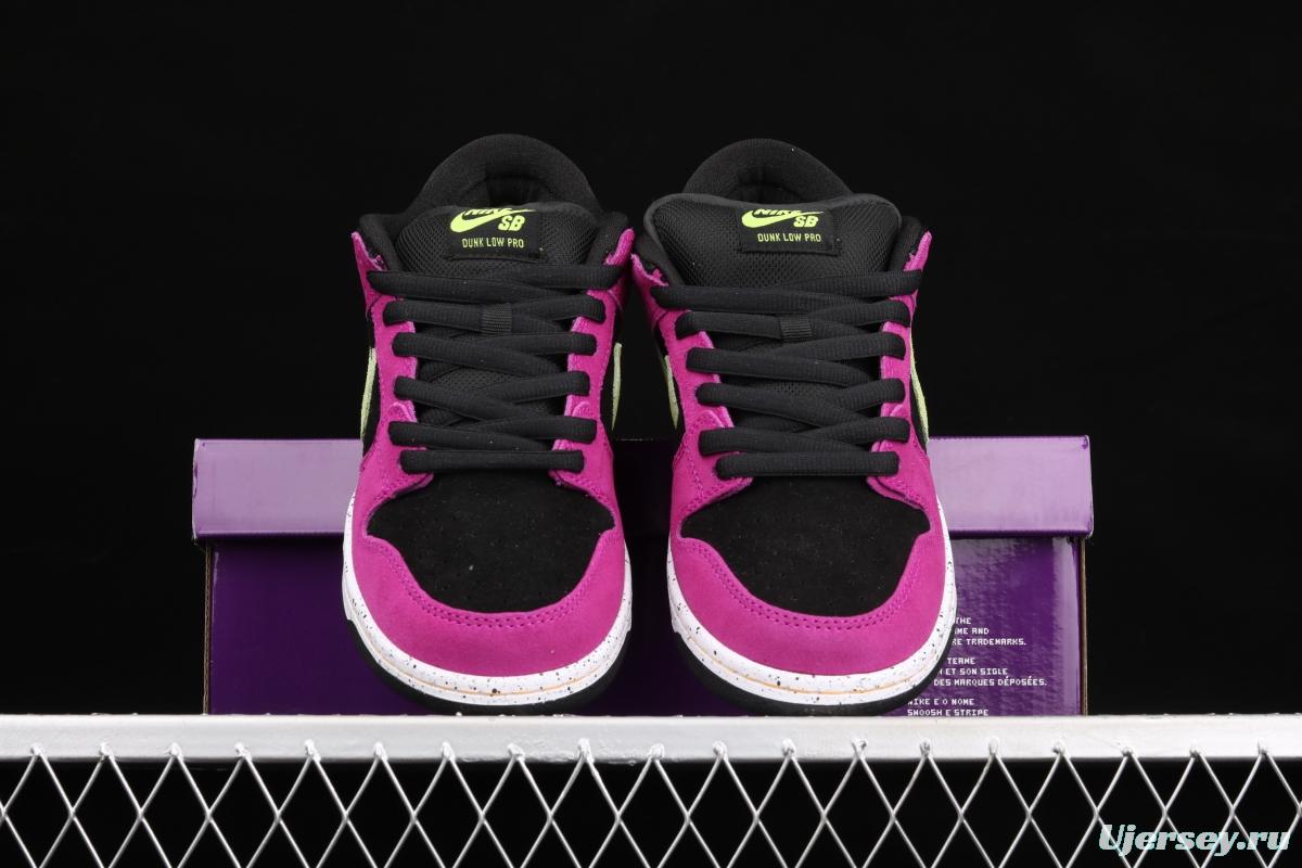 NIKE DUNK SB Low SP black rose red retro low-top leisure sports skateboard shoes BQ6817-501