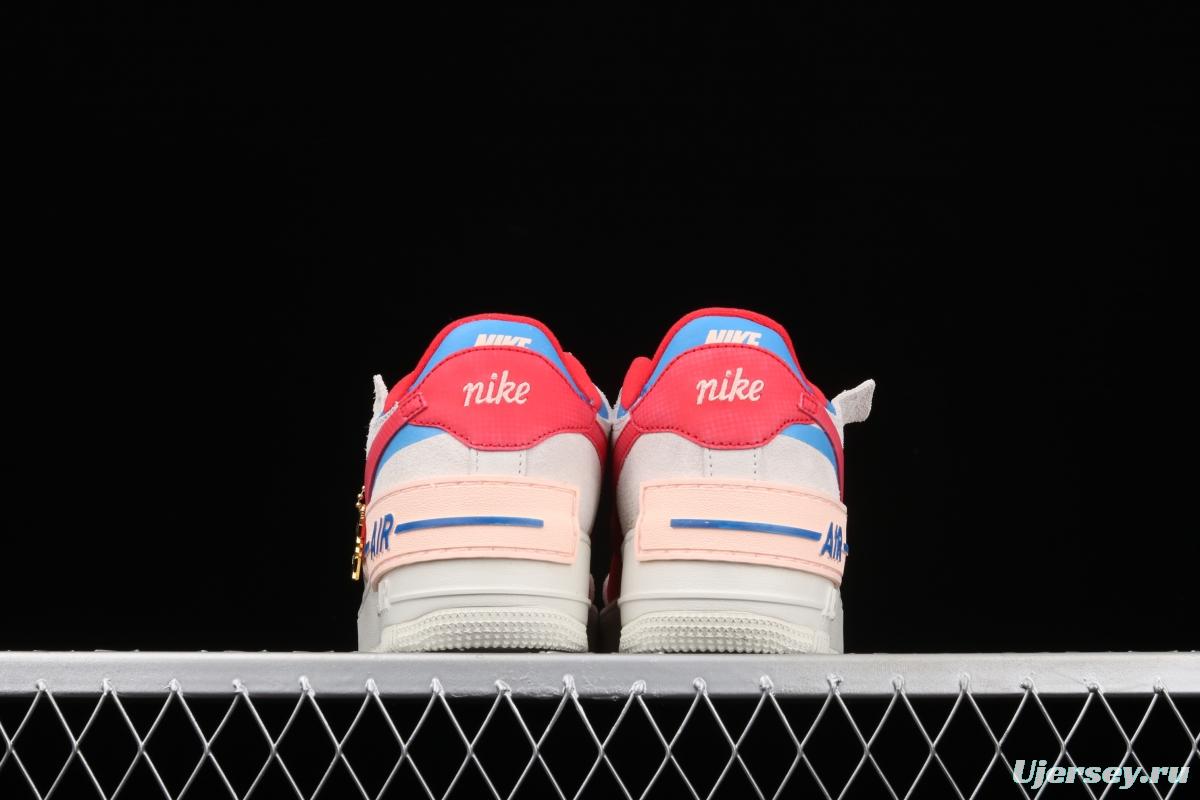 NIKE Air Force 1 ShAdidasow Rtl light weight heightened low-top board shoes CU8591-100