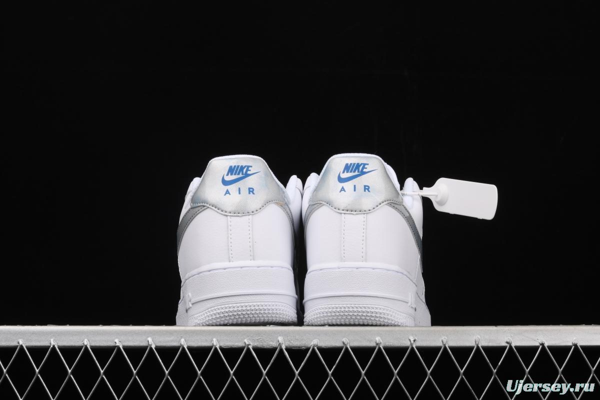 NIKE Air Force 1 Low GS white and blue dazzling haze laser low-top casual board shoes 314219-131