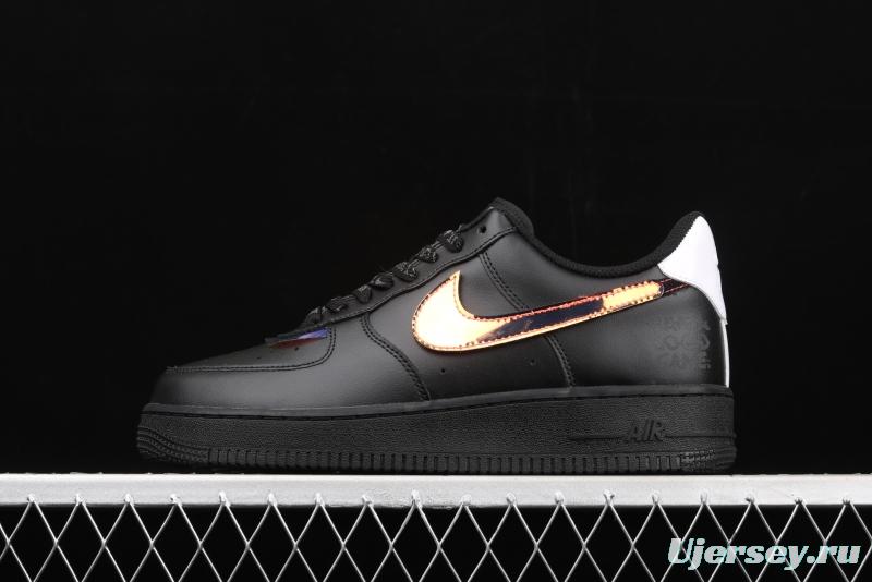 NIKE Air Force 11607 LV8 Good Game video game limits black dazzling laser Velcro low upper board shoes DC0710-101,