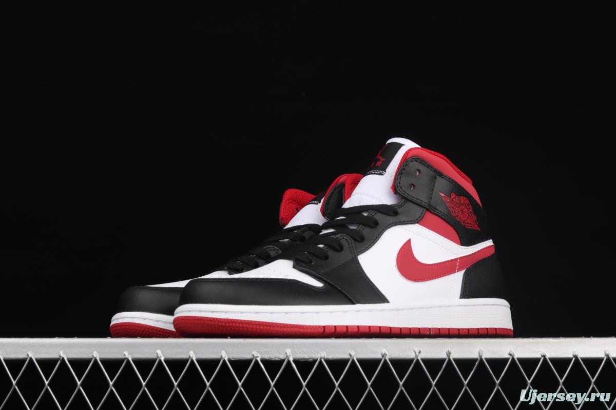 Air Jordan 1 Mid SE black, white and red 554724-122