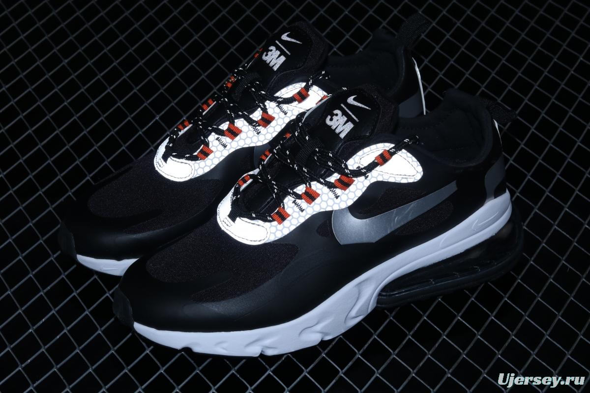 NIKE Air Max 270React new high-frequency mesh hollowing out function half-palm air cushion running shoes CT1834-001