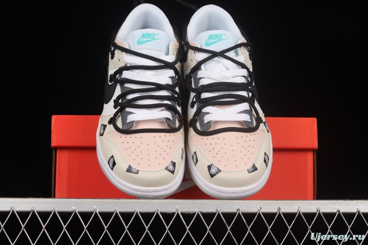 NIKE DUNK Low SE Free .99 Cashew Flower SB Buckle Shredded Backboard Fashion Casual Sneakers DD1503-009