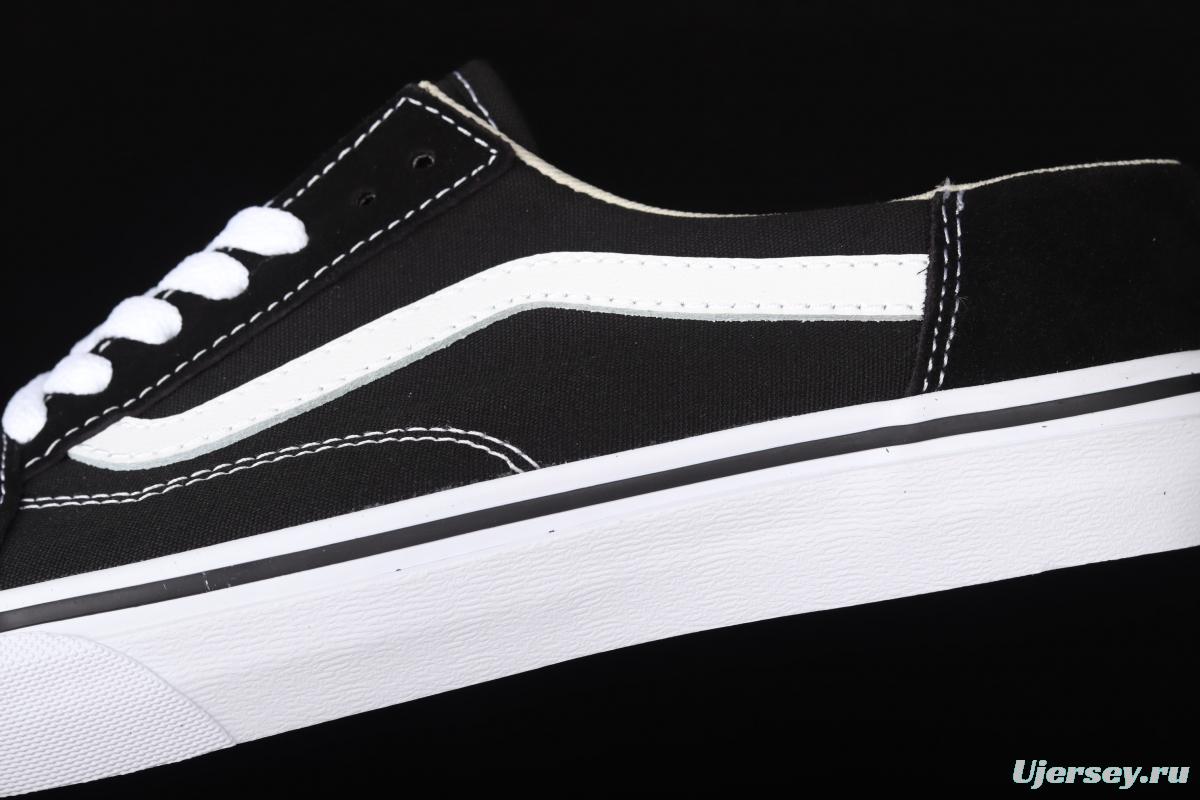 Vans Old Skool black and white low gang classic semi-drag Loafers Shoes VN0A3MUS6BT