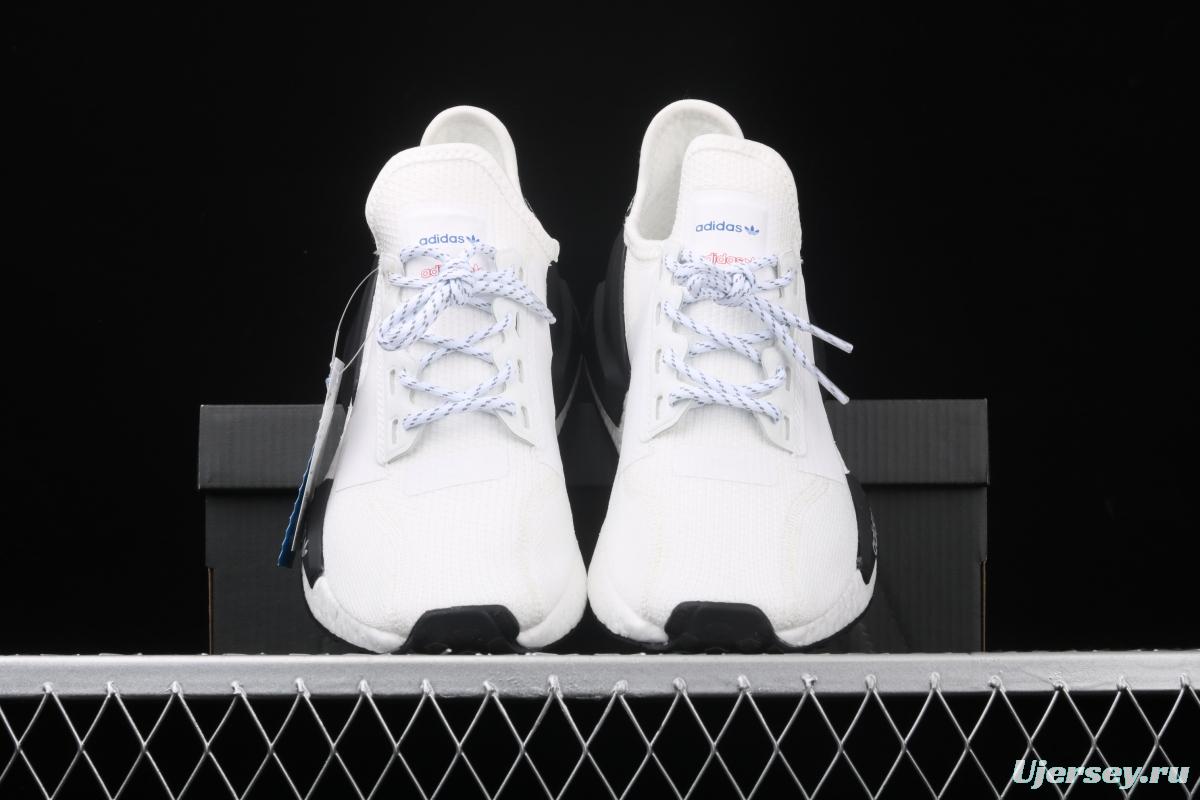 Adidas NMD R1 Boost V2 FW5326 second generation elastic knitted surface popcorn running shoes