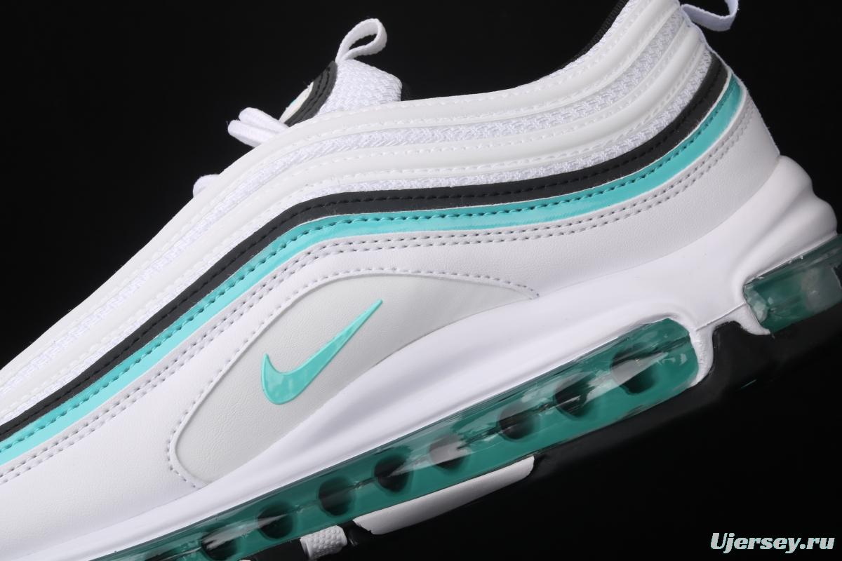 NIKE Air Max 97 White and green bullet air cushion running shoes CZ3574-130