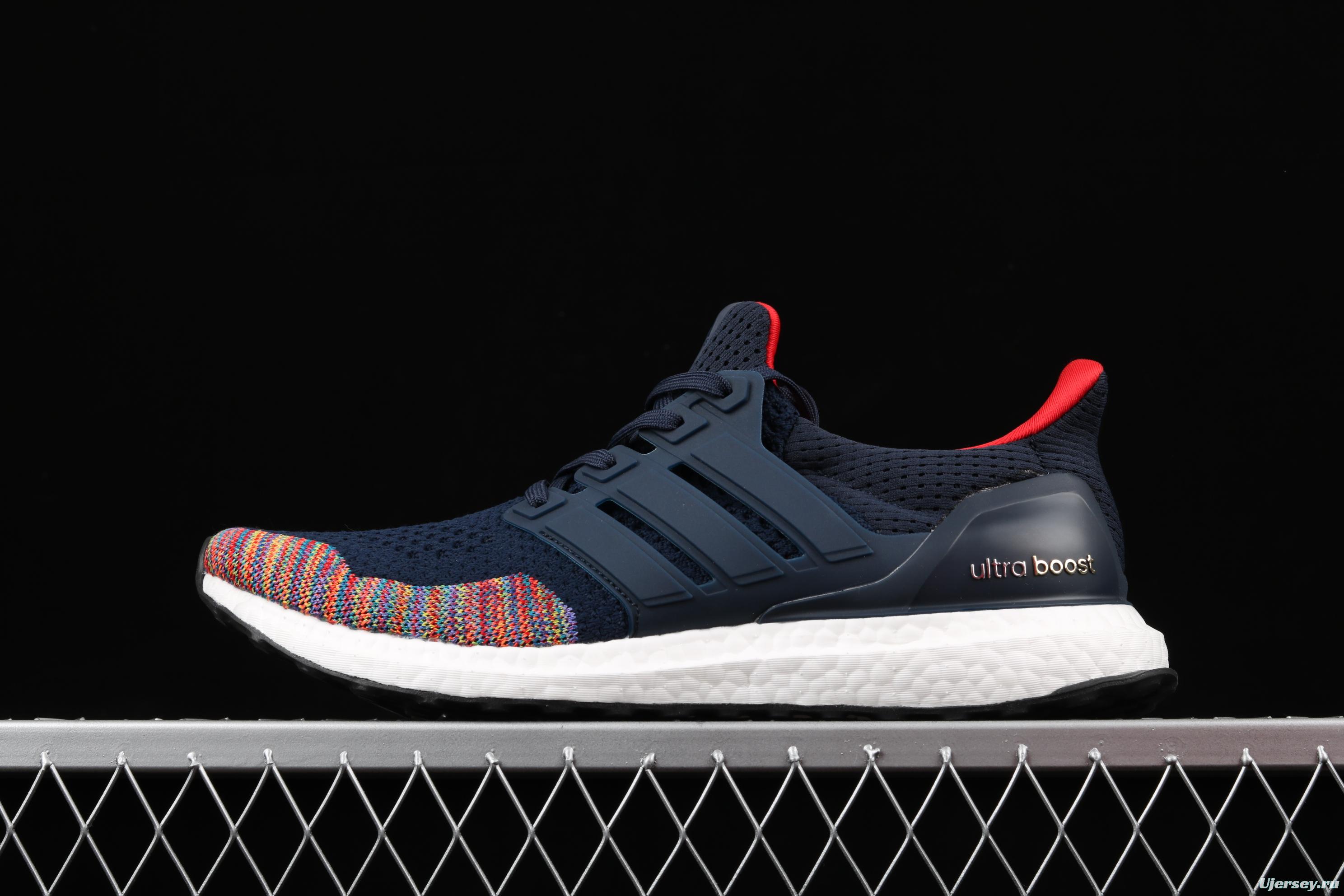 Adidas Ultra Boost 1.0 Multicolor Toe BB7801 colorful woven breathable cushioning running shoes