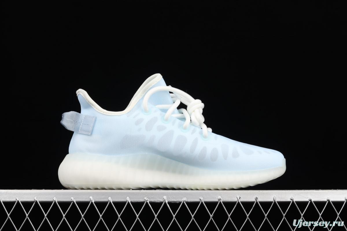 Adidas Yeezy Boost 350V2 Lce Blue GW2869 Darth Coconut 350 second generation ice silk series ice crystal blue BASF popcorn