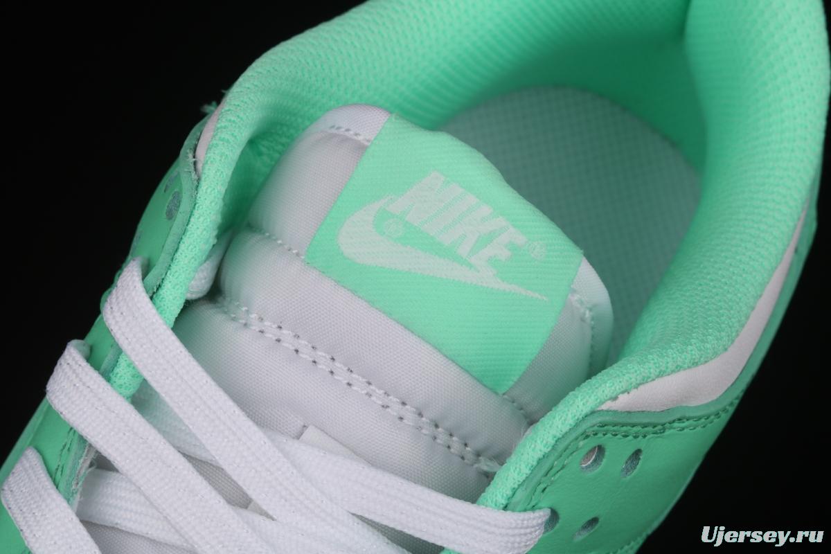 NIKE SB DUNK Low White/Green Glow Tiffany Green White Slam Dunk Series low side leisure sports skateboard shoes DD1503-105