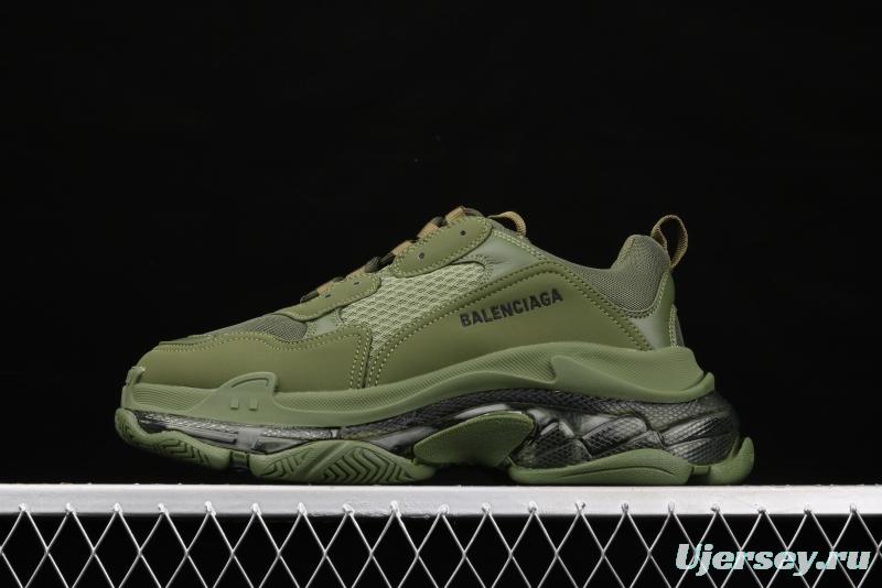 Balenciaga Triple S 3.0 full-combination nitrogen crystal outsole W2GA12325 for retro casual running shoes