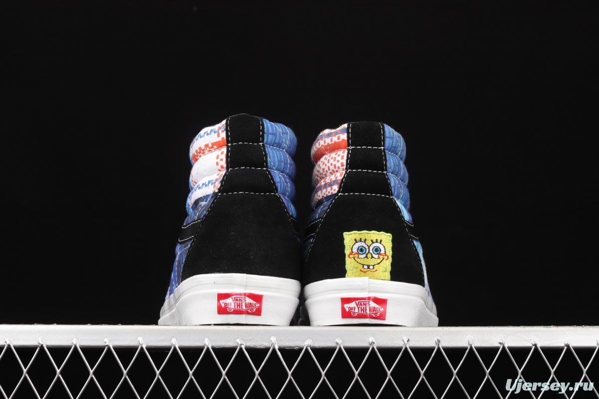 SpongeBob x Sandy Liang x SK8-Hi 38 DX Vance co-branded high top casual board shoes VN0A54FB9ZP