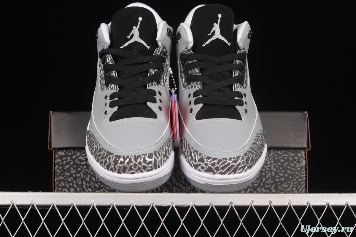 Air Jordan 3 Wolf Grey AJ3 Joe 3 Wolf Grey 136064-004