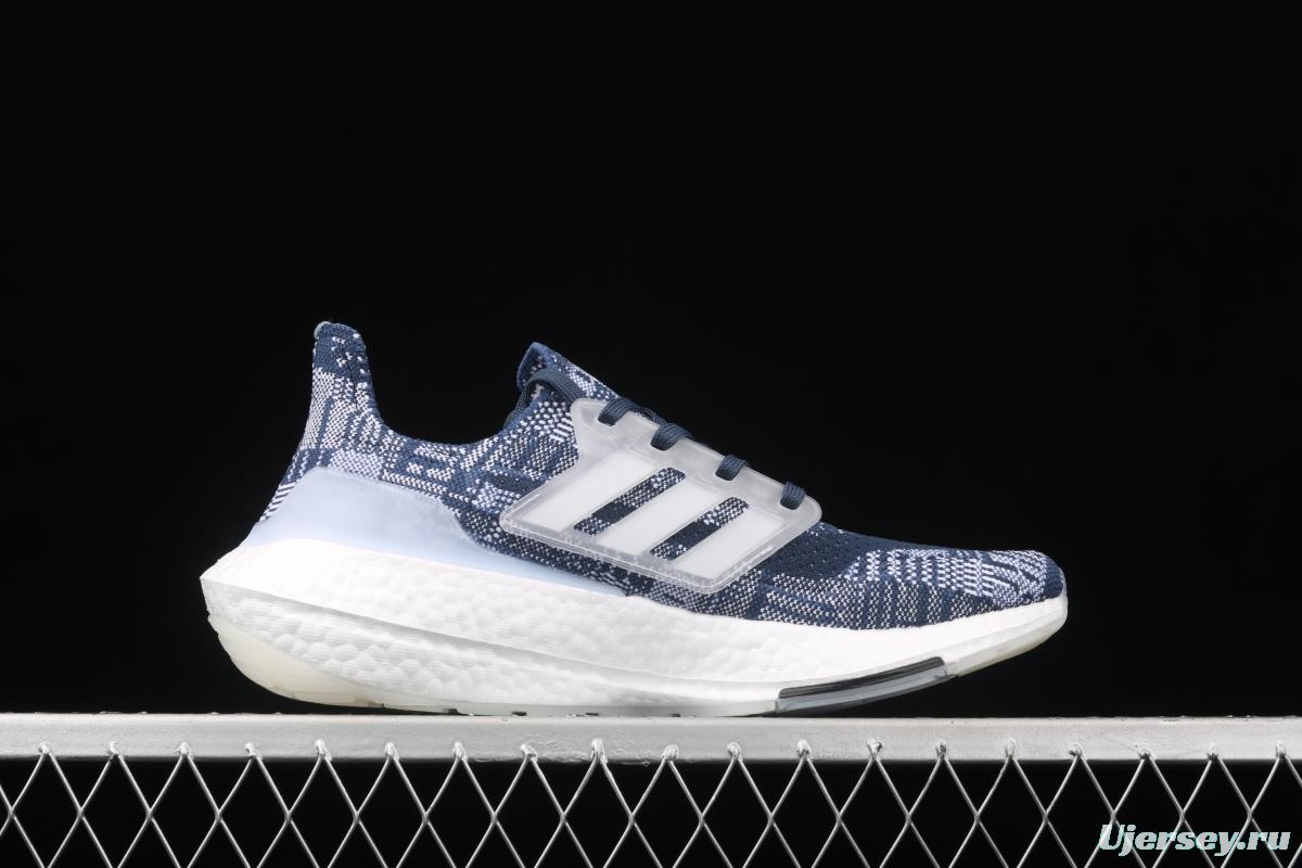 Adidas Ultra Boost 21 Consortium FX7729 Das new thick-soled popcorn running shoes