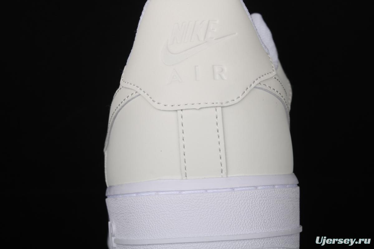 NIKE Air Force 1 Reflective Pearl White 3M reflective low-top casual board shoes DC2062-100