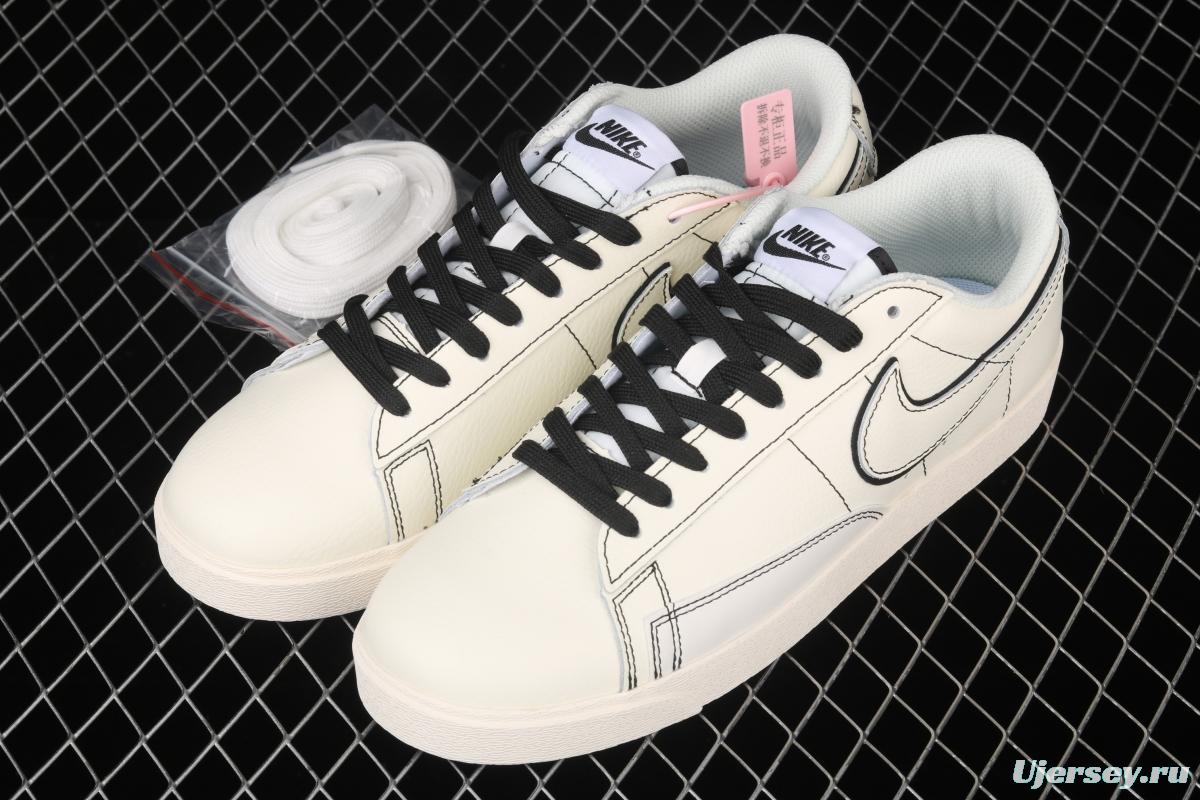 NIKE Blazer Low Prm Trail Blazers low-top skateboard shoes 454471-107