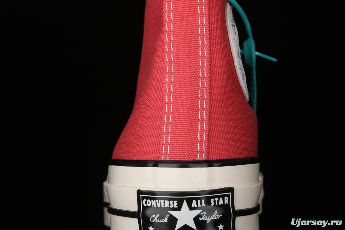 Converse 70s spring new color environmental protection watermelon red high top leisure board shoes 170790C