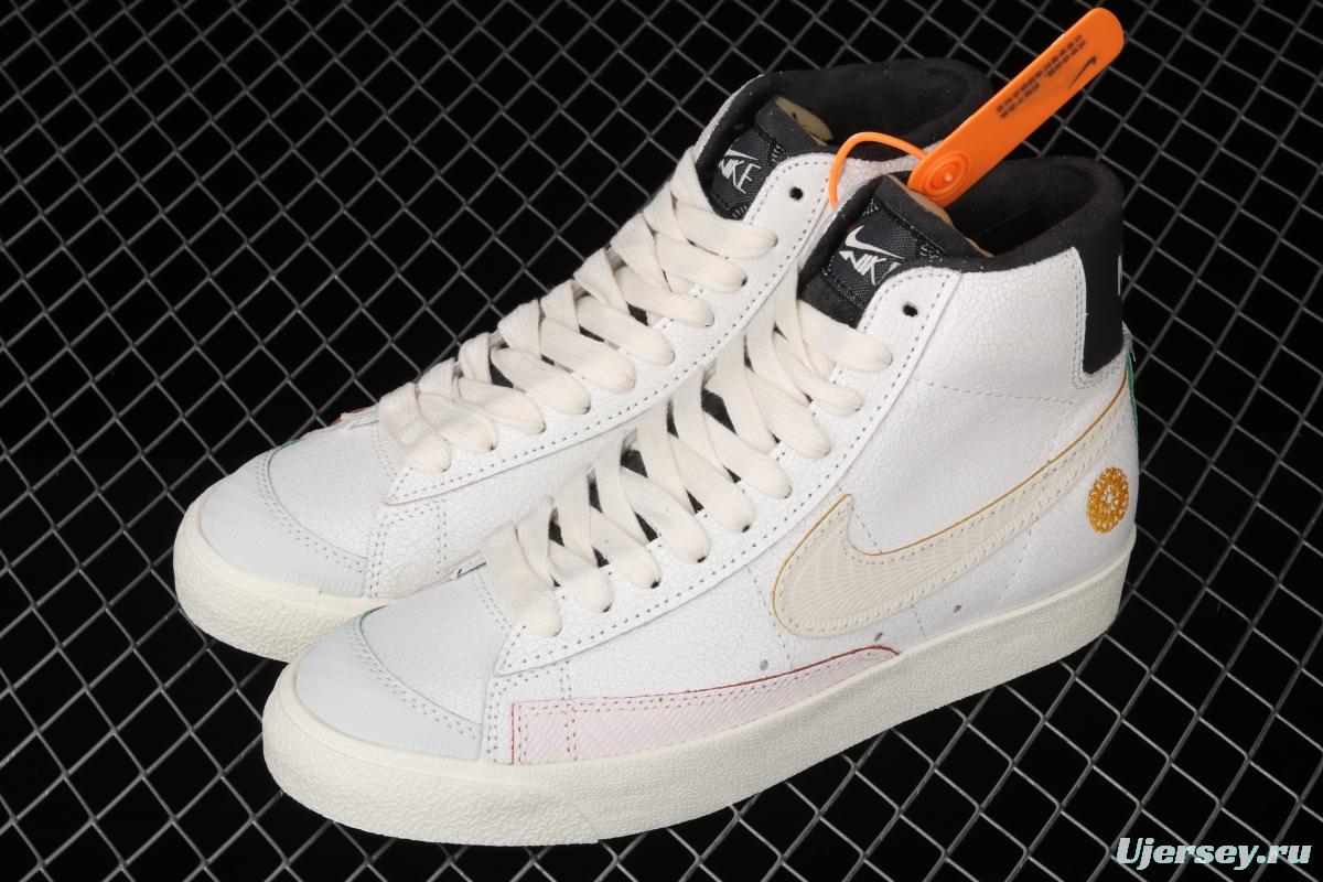 NIKE Blazer Mid '1977 Vintage Day Of The Classic Trail Blazers High Band Leisure Sports Board shoes DC5185-133