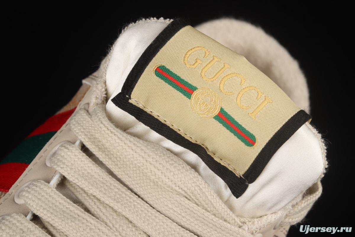 Gucci Distressed Screener Sneaker Gucci classic dirty shoes