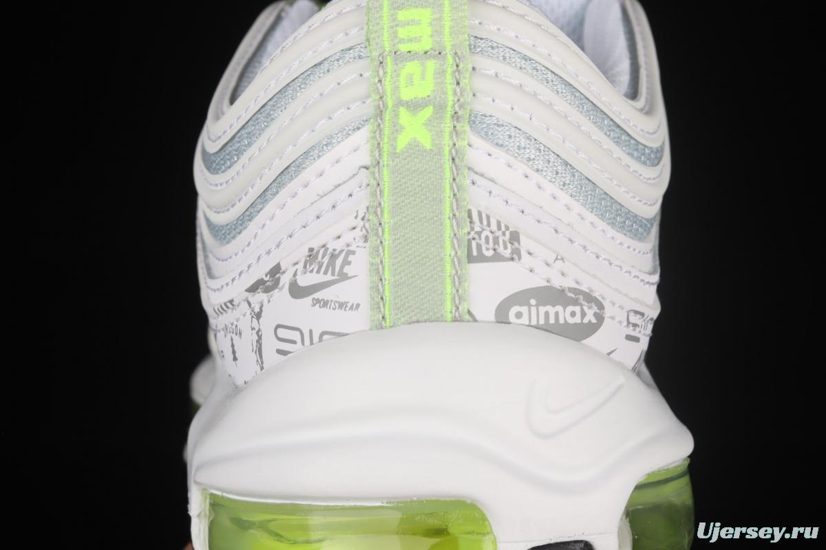 NIKE Air Max 97 SE Logo printed with 3M reflective bullet air cushion running shoes DH0006-100