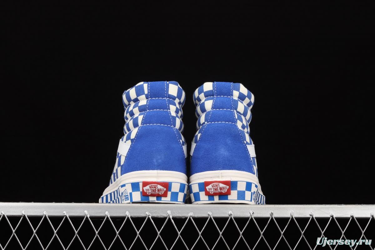 Vans SK8-Hi Vans Anaheim chessboard checkered high top casual board shoes VN0A38GF2U8