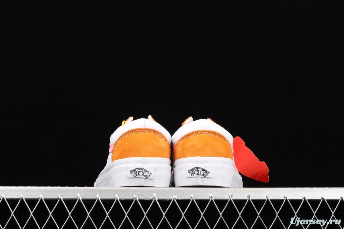 Vans Old Skool official website correct version 2021 orange soda 2.0low-top casual board shoes VN0A38G19XE