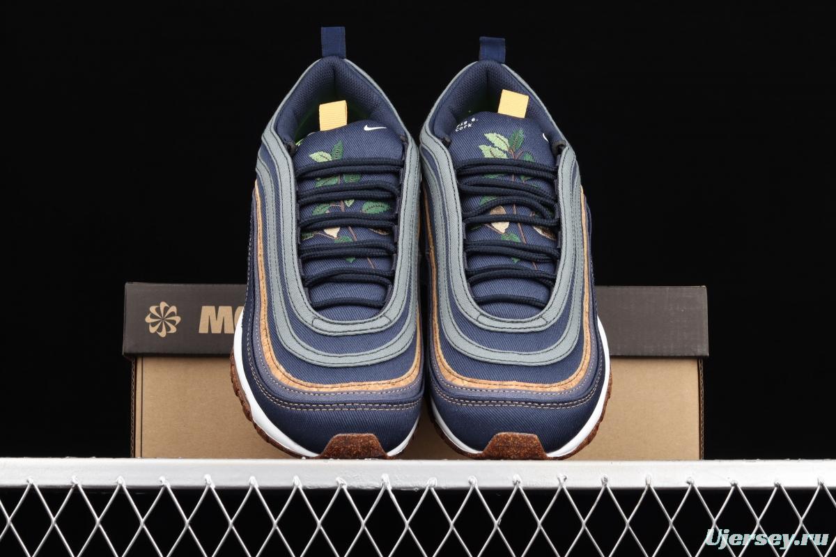 NIKE Air Max 97 SE bullet dark blue embroidered air cushion running shoes DC3986-300