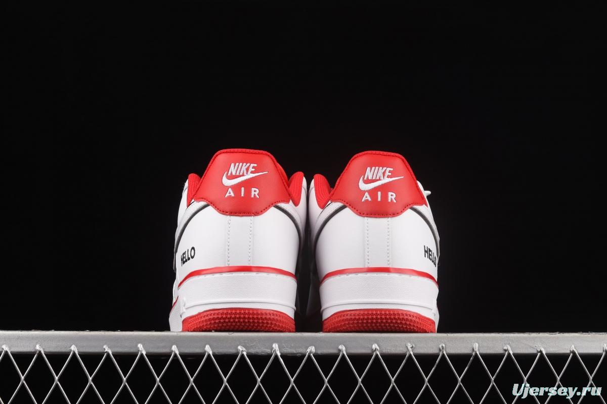 NIKE Air Force 1y07 Hello low-top sports leisure board shoes CZ0327-100