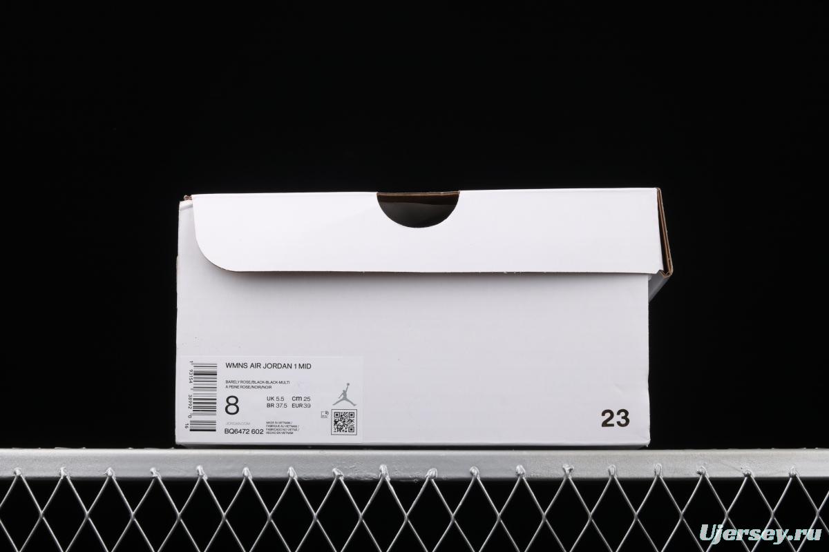 Air Jordan 1 Mid GS laser powder Zhongbang basketball shoes BQ6472-602