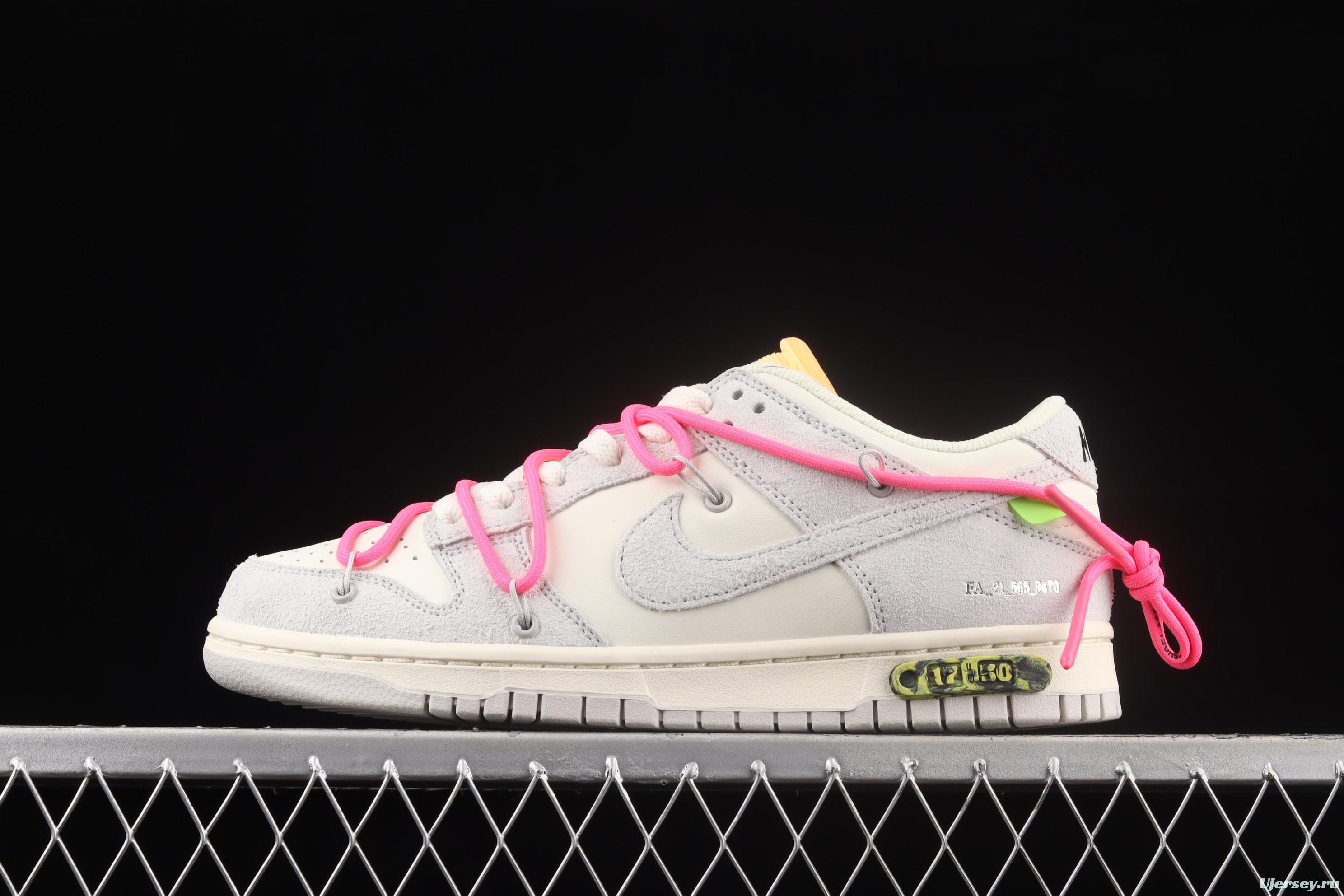 OFF-White x NIKE DUNK Low OW suede SB buckle rebound fashion casual board shoes DJ0950-117