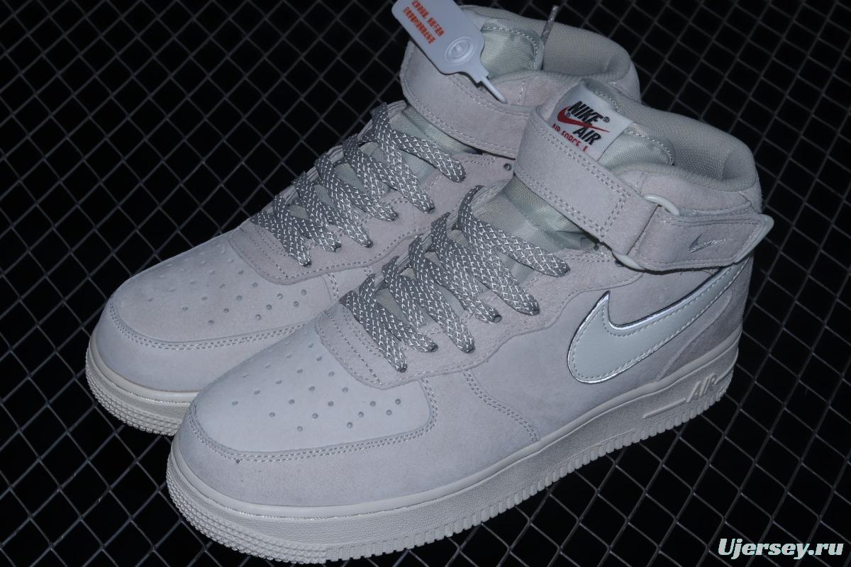 NIKE Air Force 11607 Mid 3M reflective medium-top casual board shoes AA1118-005