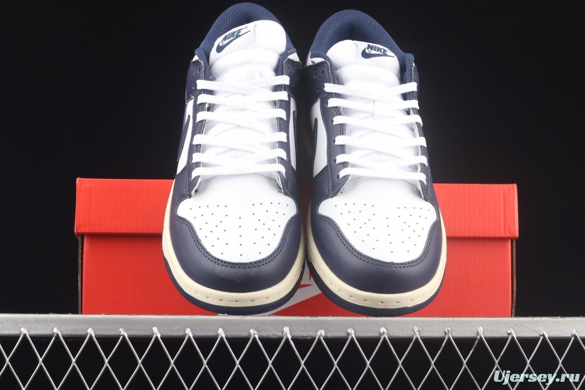 NIKE SB DUNK Low Navy Blue navy blue color SB buckle rebound fashion casual board shoes DD1503-115