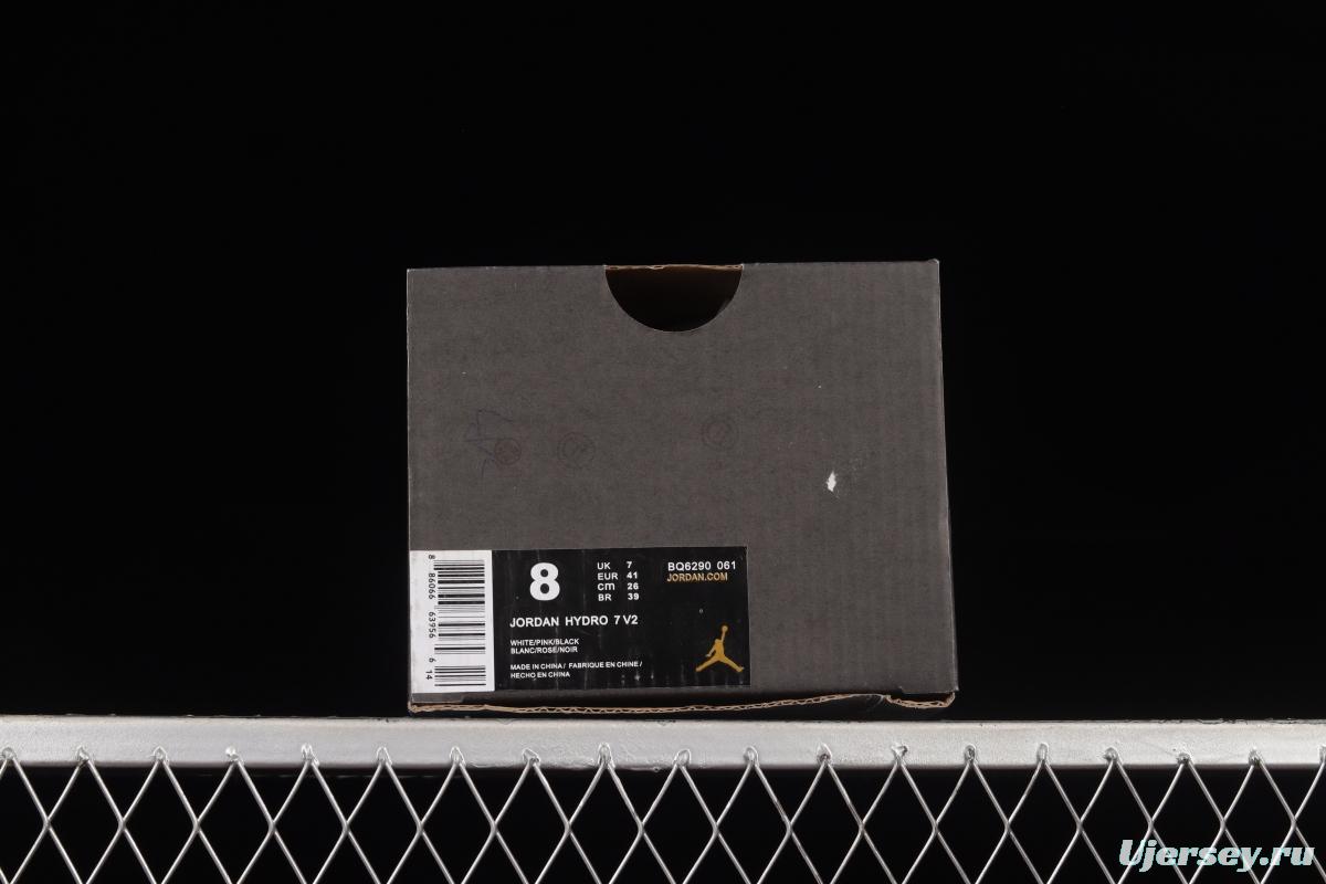 Air Jordan Hydro 7 V2 Flying Man Velcro Slippers BQ6290-061