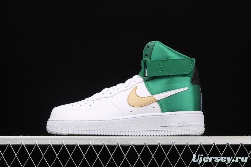 NIKE Air Force 1 High LV8 NBA joint name silk stitching high-top casual board shoes BQ4591-100