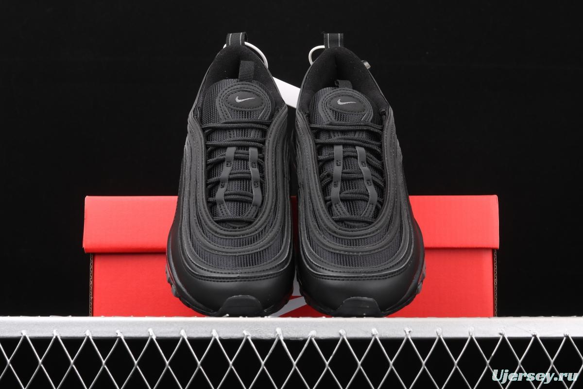 NIKE Air Max 973M reflective all-black bullet air cushion running shoes 921733-001