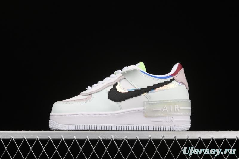 NIKE Air Force 1 ShAdidasow light weight heightened low-top board shoes CV8480-300