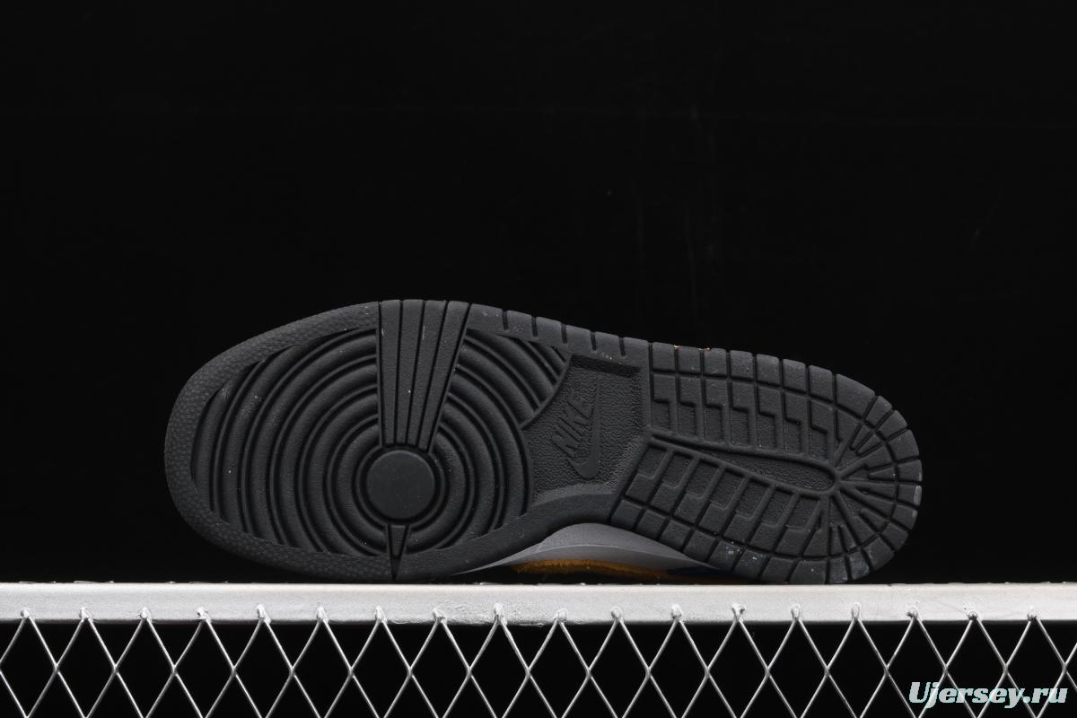 Kasina x NIKE SB DUNK Low co-signed blue and yellow retro low-top leisure sports skateboard shoes CZ6501-100