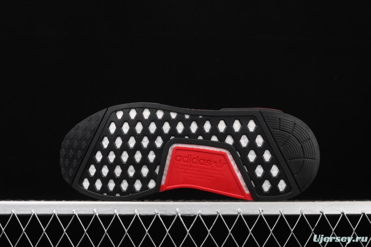 Adidas NMD R1 Boost V2 FY1452 second generation elastic knitted surface popcorn running shoes