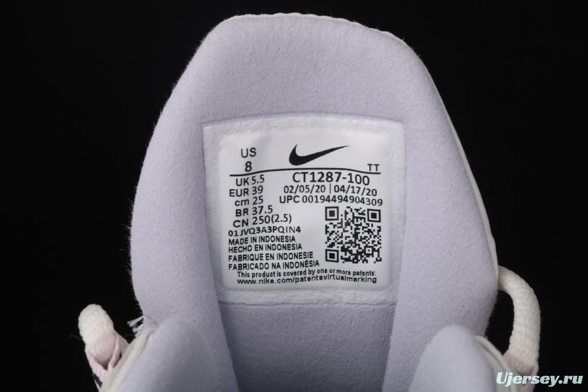 NIKE Air Max 270React new high-frequency mesh function half-palm air cushion cushioning running cloth shoes CT1287-100