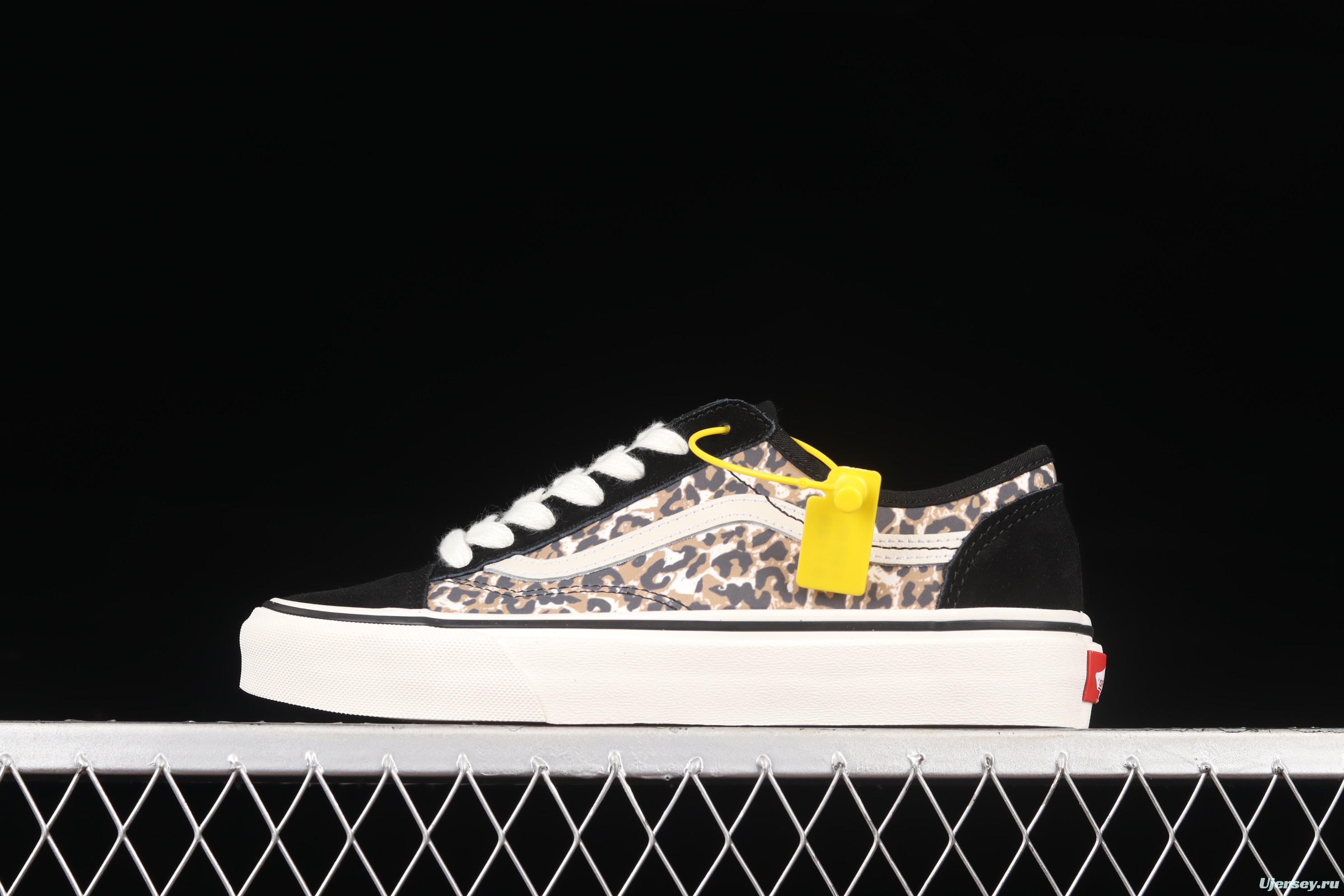 Vans Style 36 popular animal leopard print side stripe sports skateboard shoes VN0A5HYRA6D