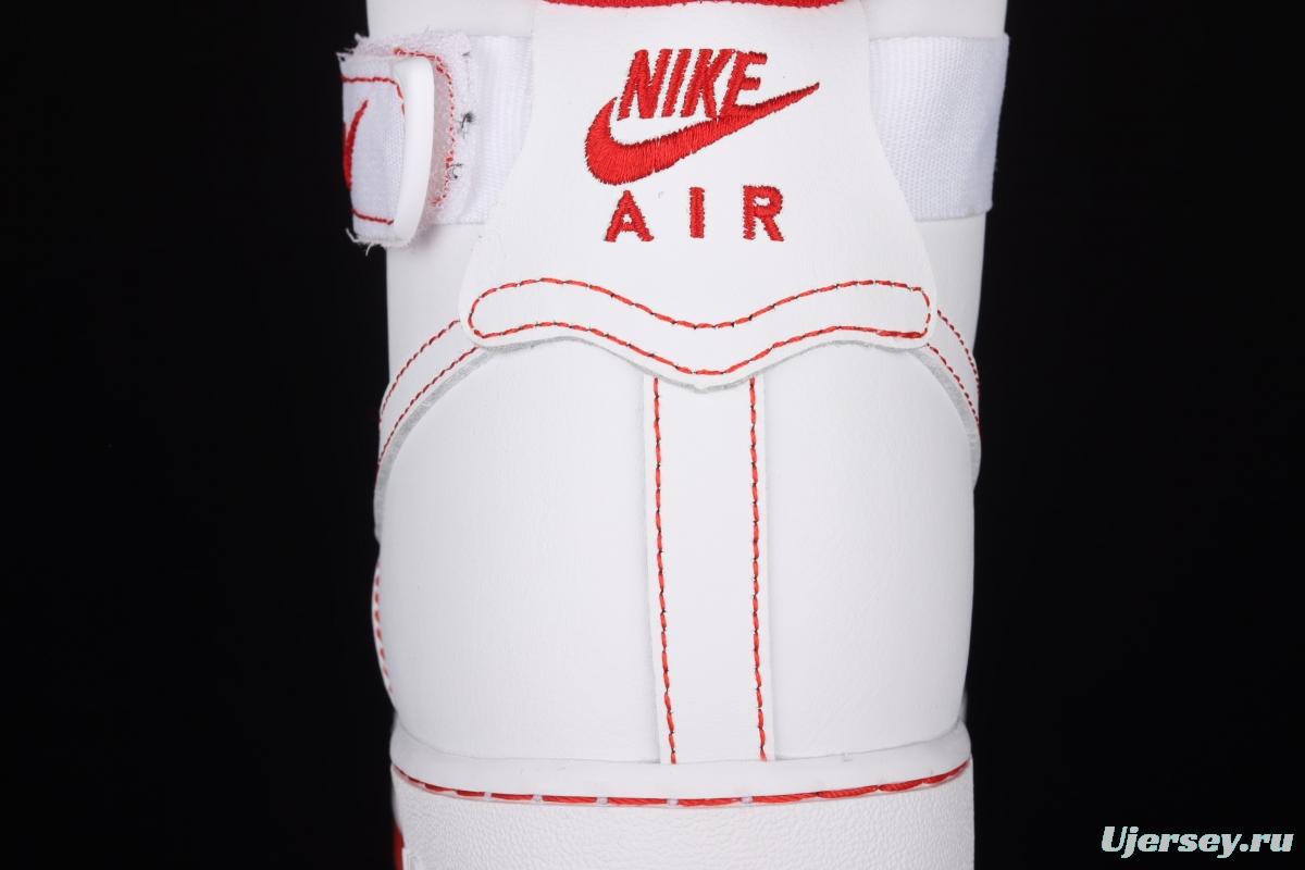 NIKE Air Force 1 High'07 white and red high top casual board shoes CV1753-100