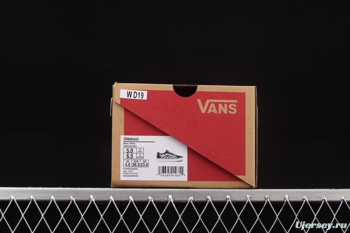 Vans Old Skool black-and-white graffiti printed low-top shoes VN0A7Q2J6UP